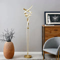 Munich LED Sandy Gold 63" Floor Lamp // Dimmable  Warm Home View