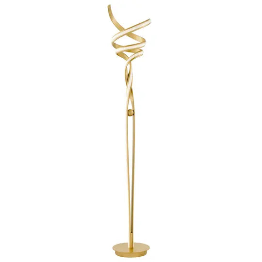 Munich LED Sandy Gold 63" Floor Lamp // Dimmable  Warm Home View