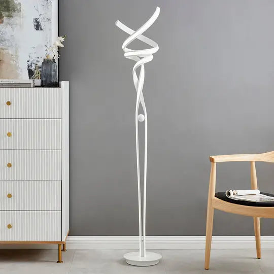 Munich LED White  63" Floor Lamp // Dimmable  Warm Home View