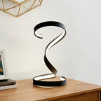 Hamburg Black Table Lamp // LED Strip & Dimmable Switch  Warm Home View