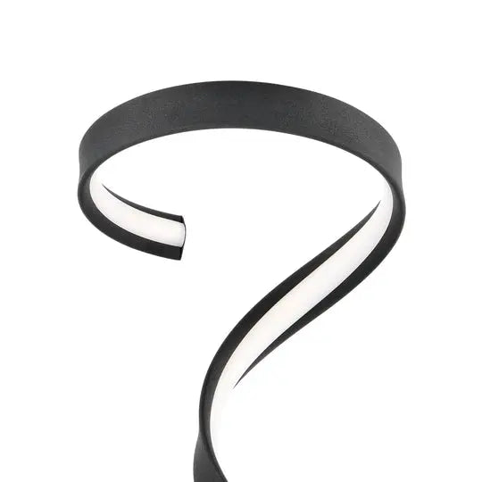 Hamburg Black Table Lamp // LED Strip & Dimmable Switch  Warm Home View