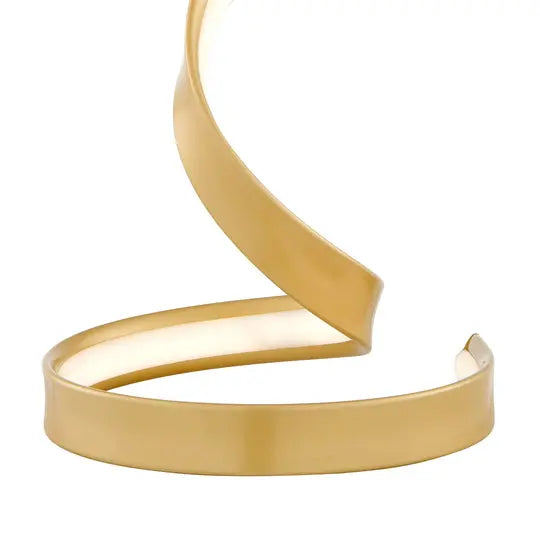 Hamburg Gold Table Lamp // LED Strip & Dimmable Switch  Warm Home View