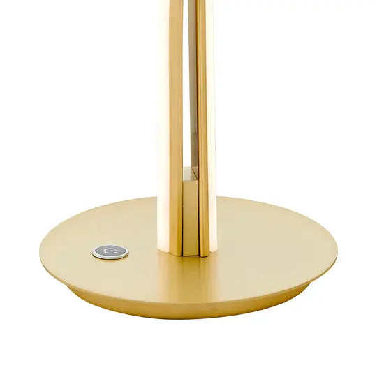 Munich Gold Table Lamp // Natural White LED Strip & Touch Dimmer  Warm Home View