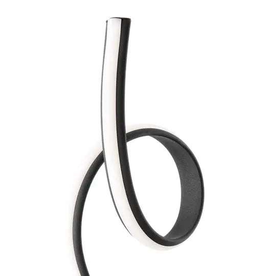 Amsterdam Black Table Lamp - LED Strip & Touch Dimmer  Warm Home View