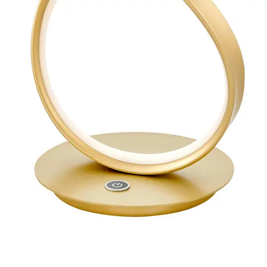 Amsterdam Gold Table Lamp - LED Strip & Touch Dimmer  Warm Home View