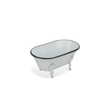White Bathtub Decorative Sculpture  Warm Home View