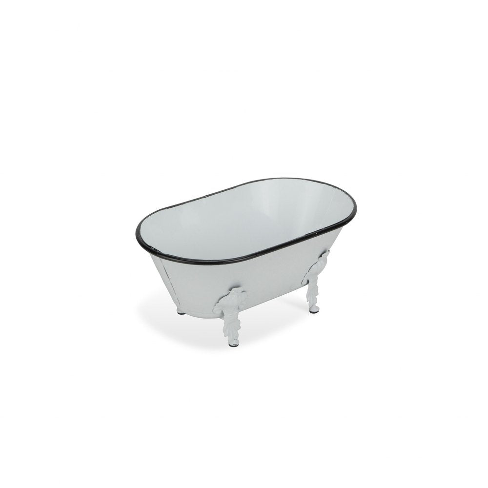 White Bathtub Decorative Sculpture  Warm Home View