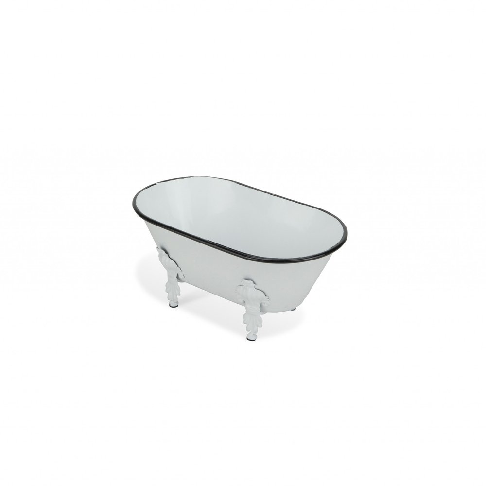 White Bathtub Decorative Sculpture  Warm Home View