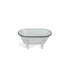 White Bathtub Decorative Sculpture  Warm Home View