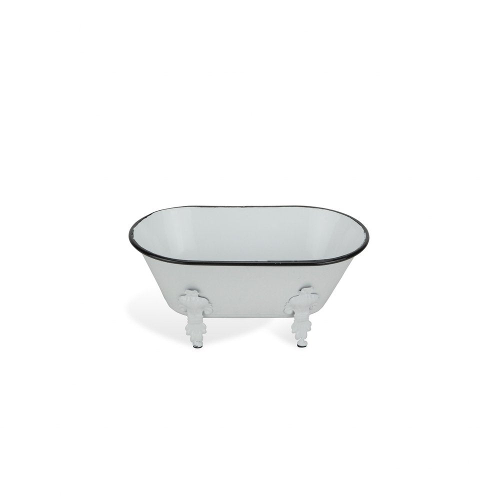 White Bathtub Decorative Sculpture  Warm Home View
