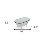 White Bathtub Decorative Sculpture  Warm Home View