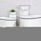 White Bathtub Decorative Sculpture  Warm Home View