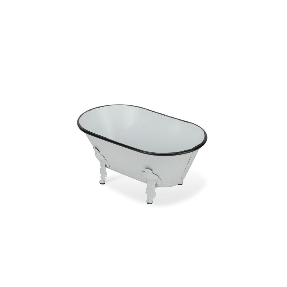 White Bathtub Decorative Sculpture  Warm Home View