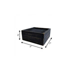 7" Black Wood Wall Mounted Floating Shelf With LED Light  Warm Home View