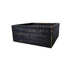 7" Black Wood Wall Mounted Floating Shelf With LED Light  Warm Home View