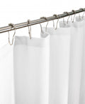 Luxurious White Waffle Weave Shower Curtain  Warm Home View