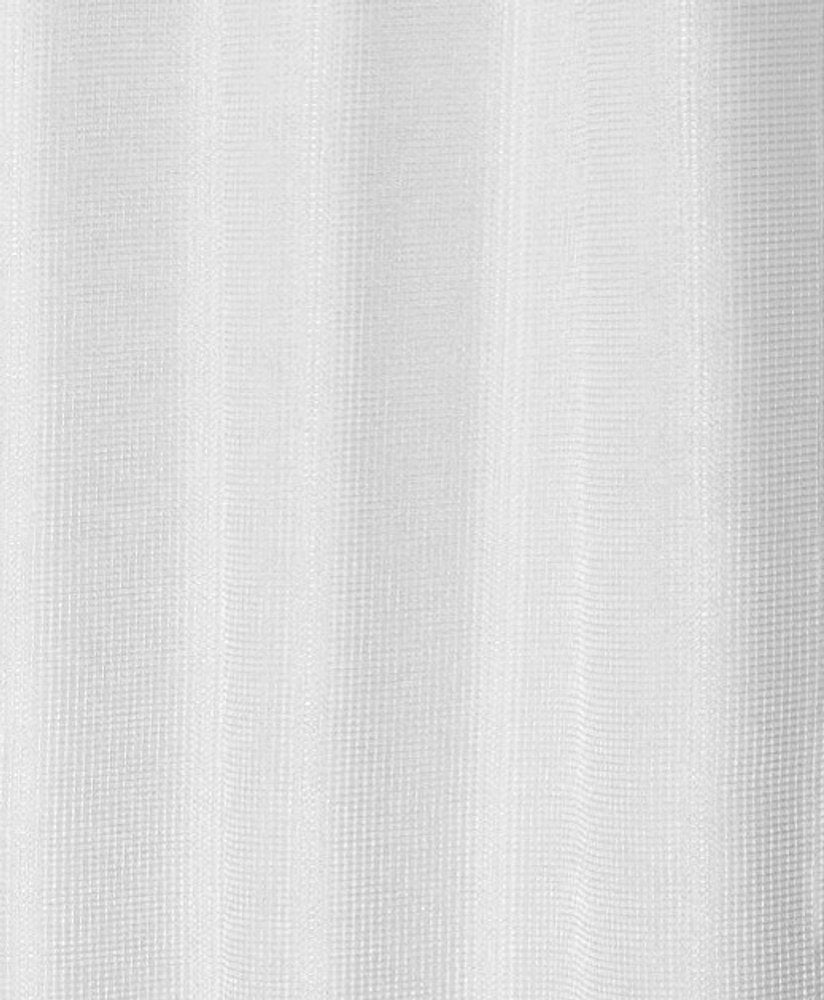 Luxurious White Waffle Weave Shower Curtain  Warm Home View