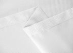 Luxurious White Waffle Weave Shower Curtain  Warm Home View
