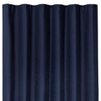Luxurious Navy Waffle Weave Shower Curtain  Warm Home View