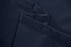 Luxurious Navy Waffle Weave Shower Curtain  Warm Home View