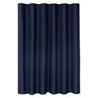 Luxurious Navy Waffle Weave Shower Curtain  Warm Home View