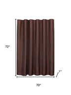 Luxurious Brown Waffle Weave Shower Curtain  Warm Home View