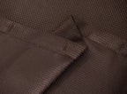 Luxurious Brown Waffle Weave Shower Curtain  Warm Home View