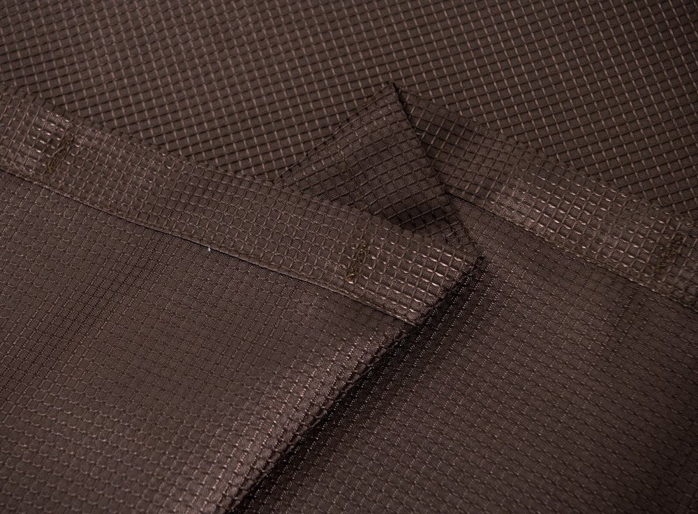 Luxurious Brown Waffle Weave Shower Curtain  Warm Home View