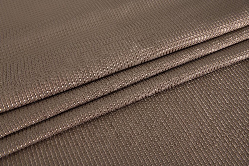 Luxurious Mocha Waffle Weave Shower Curtain  Warm Home View