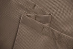 Luxurious Mocha Waffle Weave Shower Curtain  Warm Home View