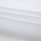 White Sheer and Grid Shower Curtain and Liner Set  Warm Home View