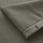 Gray Sheer and Grid Shower Curtain and Liner Set  Warm Home View