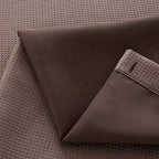 Brown Modern Grid Shower Curtain and Liner Set  Warm Home View