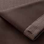 Brown Modern Grid Shower Curtain and Liner Set  Warm Home View