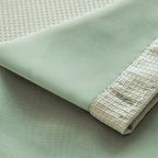Sage Green Modern Grid Shower Curtain and Liner Set  Warm Home View