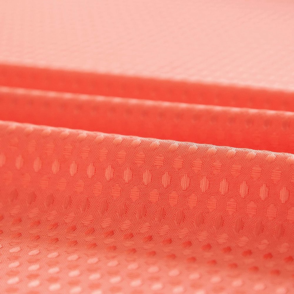 Coral Sheer and Grid Shower Curtain and Liner Set  Warm Home View