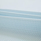 Light Blue Sheer and Grid Shower Curtain and Liner Set  Warm Home View