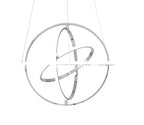 Oxford LED Adjustable Chandelier // Chrome  Warm Home View