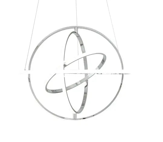 Oxford LED Adjustable Chandelier // Chrome  Warm Home View