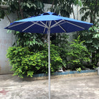 Outdoor Patio Umbrella with 4 Ribs for Advertising - Polyester, 1-Piece  Warm Home View