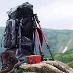 crank solar power bank with flashlight