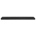 43" Black Wooden Floating Shelf  Warm Home View