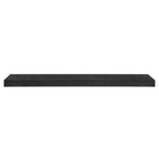 43" Black Wooden Floating Shelf  Warm Home View