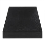 43" Black Wooden Floating Shelf  Warm Home View