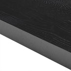 43" Black Wooden Floating Shelf  Warm Home View