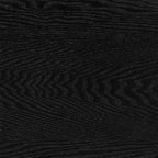 43" Black Wooden Floating Shelf  Warm Home View