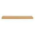 43" Natural Light Brown Wooden Floating Shelf  Warm Home View