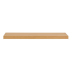 43" Natural Light Brown Wooden Floating Shelf  Warm Home View