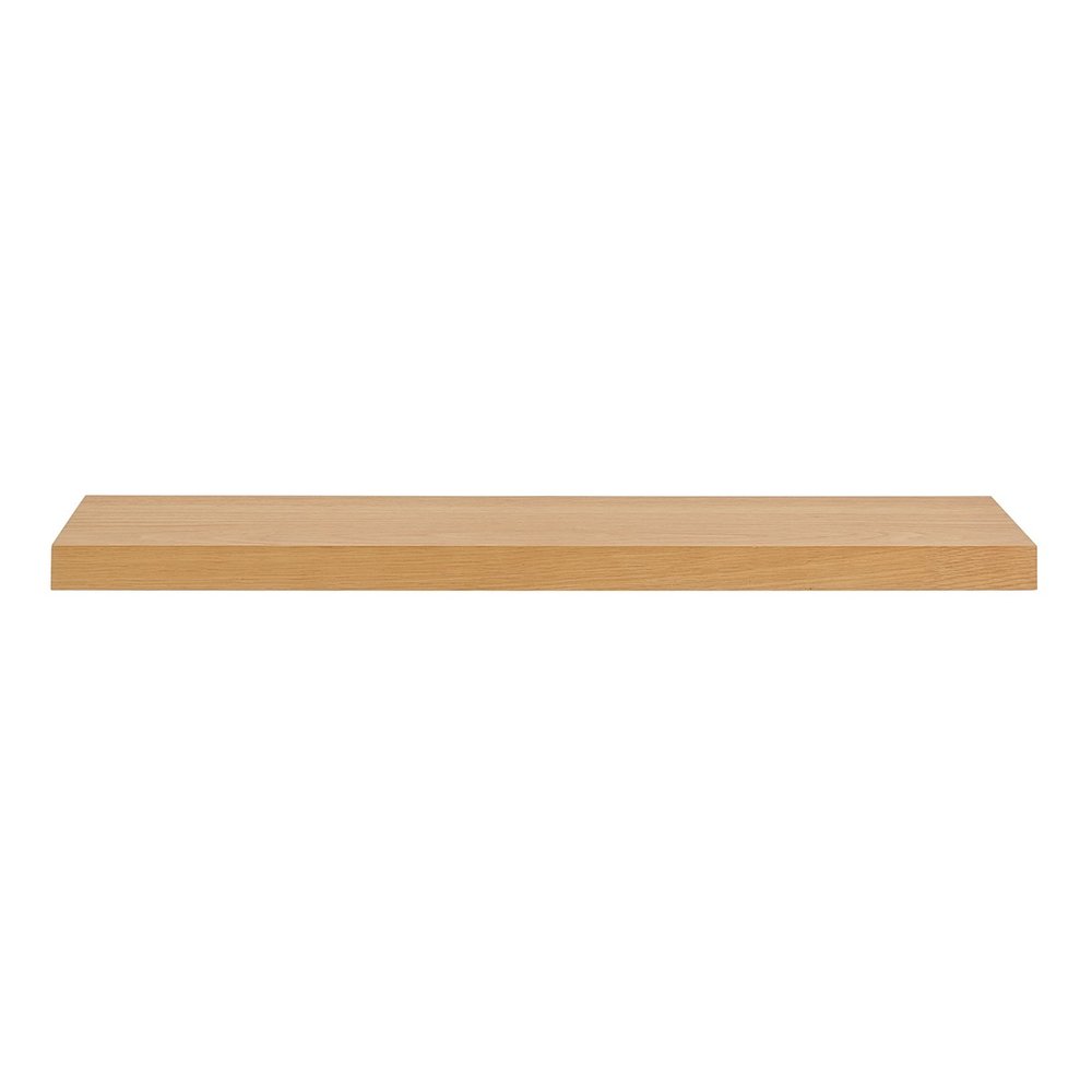 43" Natural Light Brown Wooden Floating Shelf  Warm Home View