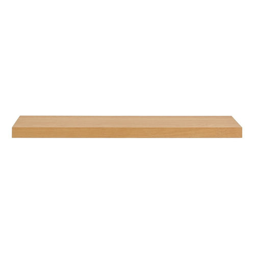 43" Natural Light Brown Wooden Floating Shelf  Warm Home View